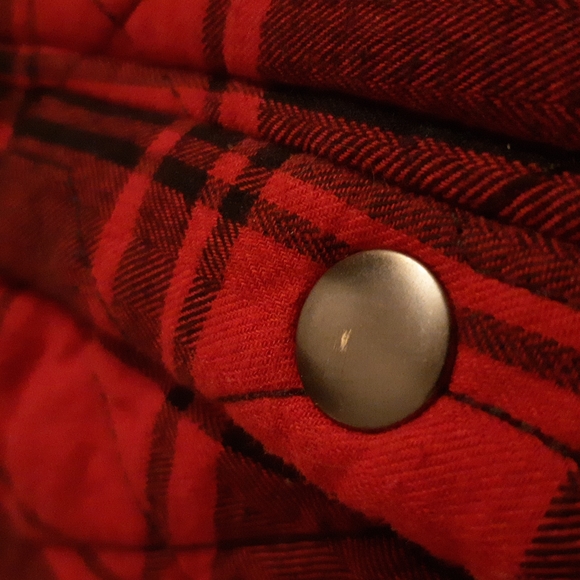 Vintage Northern Reflections quilted lined plaid zip up collared poc… - Picture 11 of 12